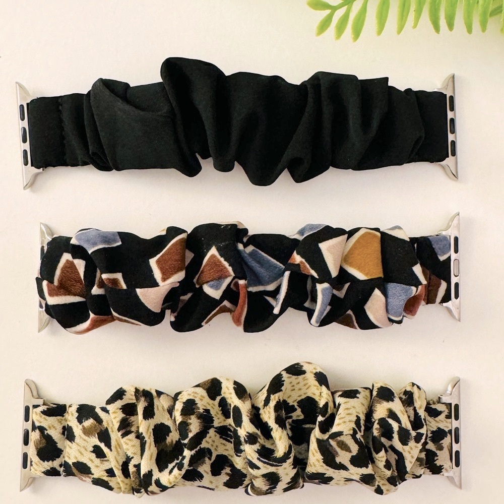 Apple Watch Scrunchie Bands in assorted colors